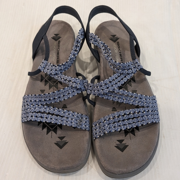 SKECHERS memory foam strappy sandals size 10 - Picture 7 of 9